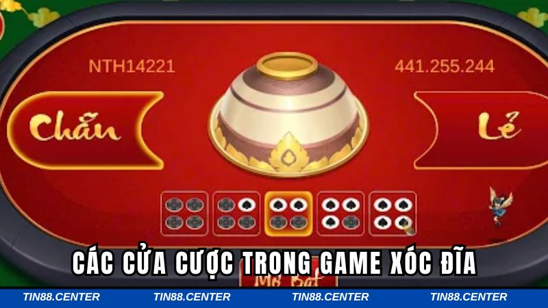 Các cửa cược có trong game anh em cần nắm