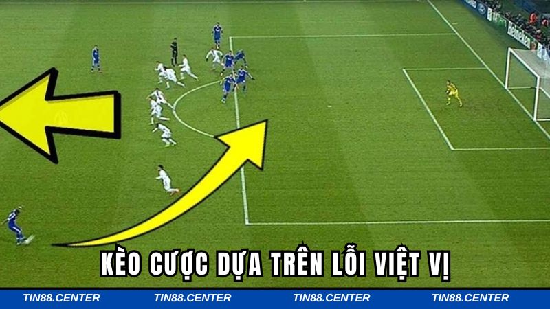 Các loại kèo phổ biến sử dụng lỗi việt vị
